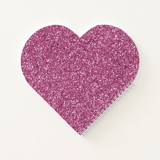 Girly Glitzy Pink Glitzer Notizblock (Rückseite)
