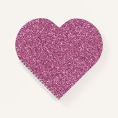 Girly Glitzy Pink Glitzer Notizblock (Vorderseite)