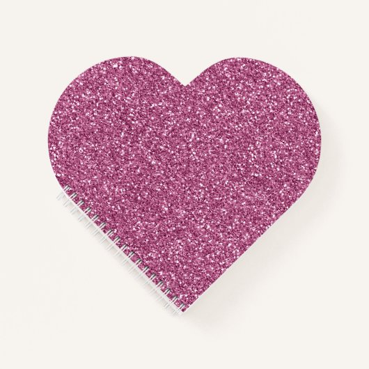 Girly Glitzy Pink Glitzer Notizblock (Vorderseite)