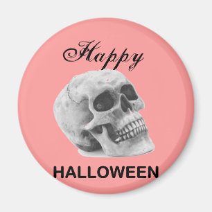 Girly glückliche Schädel-Grafikskizze Halloweens Magnet