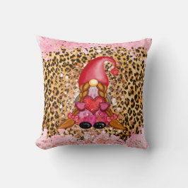 Girly Gnome Valentine Deco Kissen