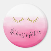 Girly Gold Eyelashes Magnet (Vorne)