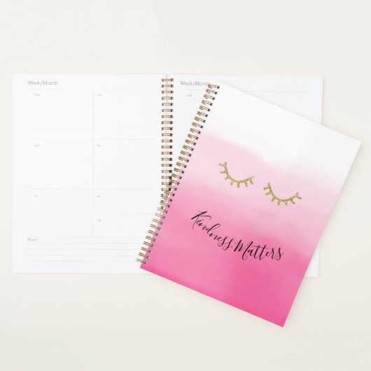 Girly Gold Eyelashes Planer (Anzeige)