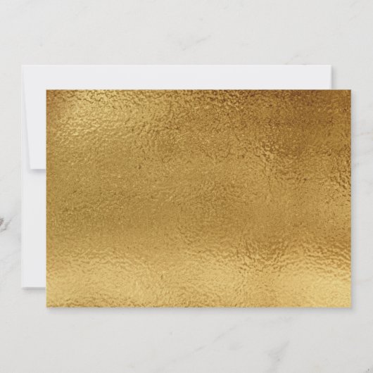 Girly Gold | Glitzer | Überraschendes Party Geburt Einladung (Rückseite)