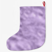 Girly Gold Lila Glitzy Glitzer Sparkone Großer Weihnachtsstrumpf (Rückseite)