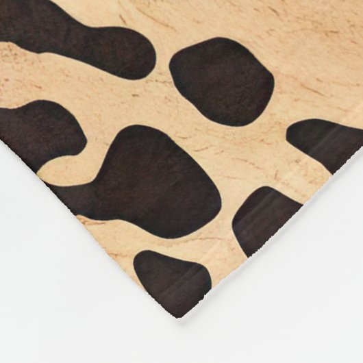 Girly Gold Pink Leopard Fleecedecke (Ecke)