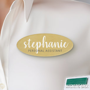 Girly Goldfolien-Druck - niedliches Skript und Namenschild