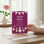 Girly Goose Birthday Party Invitation Einladung