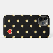 Girly Gothic Gold hört auf solider Farbe Case-Mate iPhone Hülle (Rückseite (Horizontal))