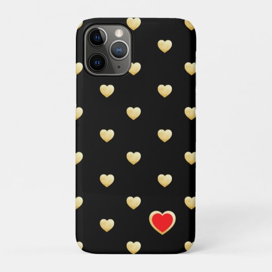 Girly Gothic Gold hört auf solider Farbe Case-Mate iPhone Hülle (Rückseite)