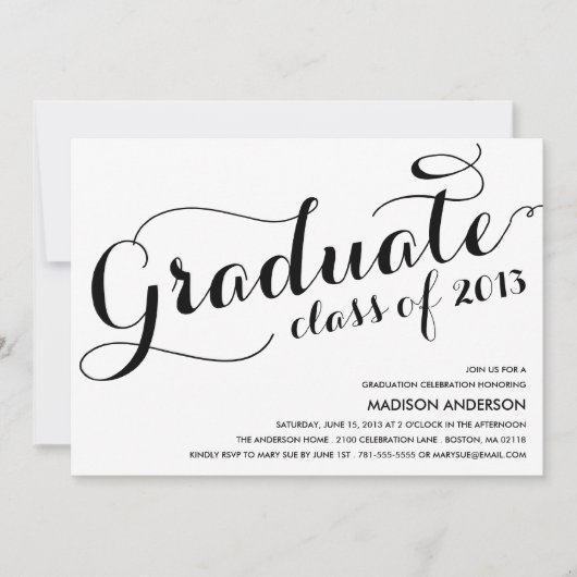 GIRLY GRAD | EINLADUNG DER BILDUNGSPARTEI 2013 (Vorderseite)