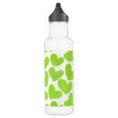 Girly green pastellfarbene Liebe Herz Trinkflasche (Rechts)