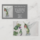 Girly Grey Visitenkarte (Vorne/Hinten)