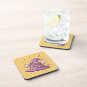 Girly Halloween - Zauberkunst Weg zu den Süßigkeit Getränkeuntersetzer (Rechte Seite)