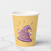 Girly Halloween - Zauberkunst Weg zu den Süßigkeit Pappbecher (Vorderseite)