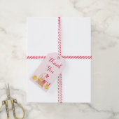 Girly Happy Oaster Chicks Pink Geschenkanhänger (Mit Garn)