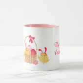 Girly Happy Oaster Chicks Pink Tasse (Zentrum)
