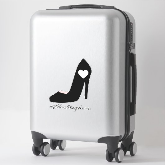 Girly Heel Heel Name Script Car Sticker (Koffer)