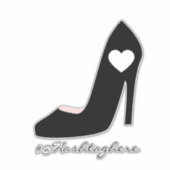 Girly Heel Heel Name Script Car Sticker (Vorderseite)
