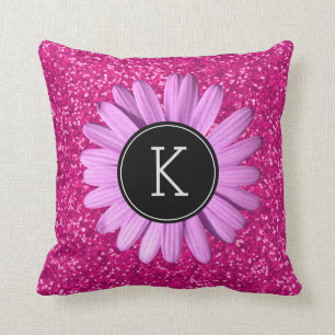 Girly heißes kundenspezifisches Monogramm der Kissen