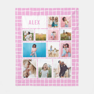 Girly hell rosa 12 Foto modern minimalistisch abst Fleecedecke