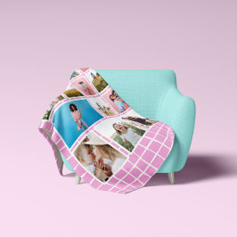 Girly hell rosa 12 Foto modern minimalistisch abst Fleecedecke