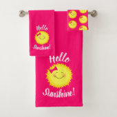 Girly Hello Sunshine Badhandtuch Set (Insitu)