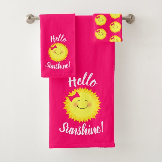 Girly Hello Sunshine Badhandtuch Set (Insitu)