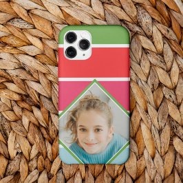 Girly Horizontal Stripes with photo Case-Mate iPhone 14 Pro Max Hülle