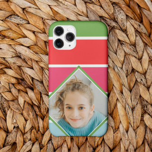 Girly Horizontal Stripes with photo Case-Mate iPhone 14 Pro Max Hülle
