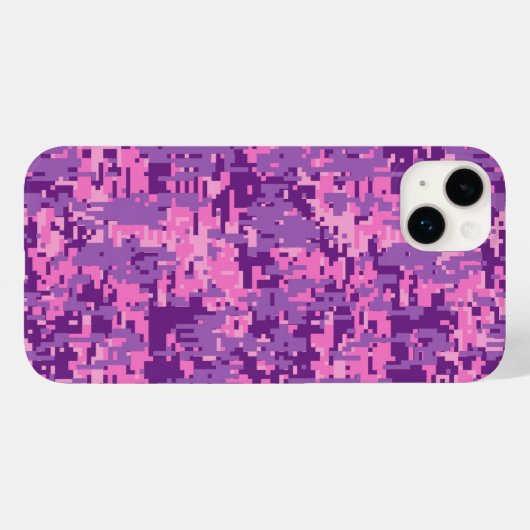 Girly Hot Pink Camouflage Case-Mate iPhone Hülle (Rückseite (Horizontal))