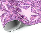 Girly Hot Pink Digital Camouflage Camouflage Geschenkpapier (Rolleneckpunkt)