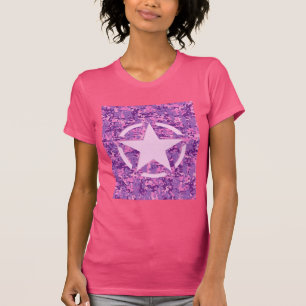 Girly Hot Pink Digital Camouflage Camouflage T-Shirt