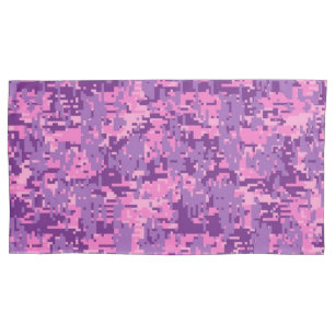 Girly Hot Pink Digital-Camouflage Kissenbezug