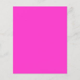 Girly Hot Pink Farbe Hintergrund Anpassen Sie es! Flyer