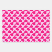 Girly Hot Pink Happy Halloween Mixed Pattern Gesch Geschenkpapier Set (Vorderseite 2)