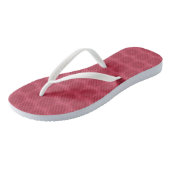 Girly Hot Pink Niedlich Floral Vacacation Beach So Badesandalen (Schrägansicht)