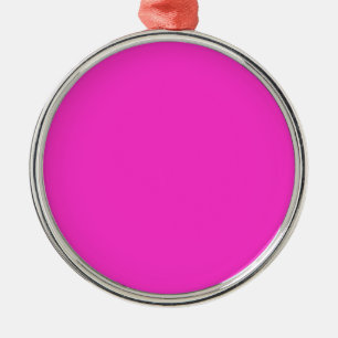 Girly Hot Pink Ornament Aus Metall