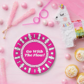 Girly Hot Pink Pads Name Erster Zeitraum Party Pappteller (Party)