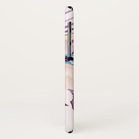 Girly, hübsche, Pastellwasser-FarbBlumen Case-Mate iPhone Hülle (Hinten/Links)