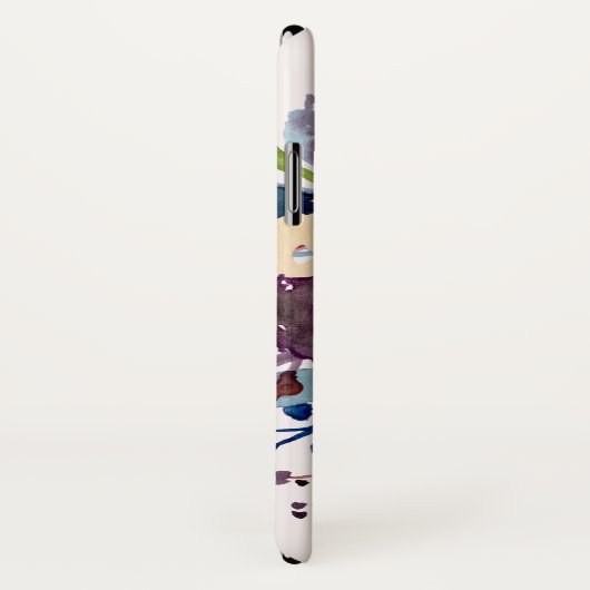 Girly, hübsche, Pastellwasser-FarbBlumen Case-Mate iPhone Hülle (Hinten/Rechts)