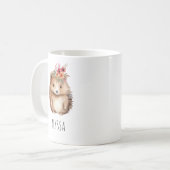 Girly Igel Kaffeetasse (Vorderseite Links)