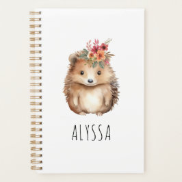 Girly Igel Personalisiert Planer
