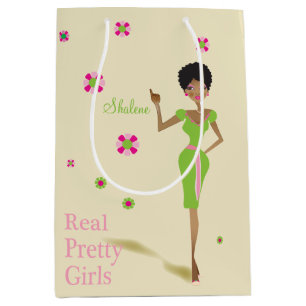 Girly Illustration des Mittlere Geschenktüte