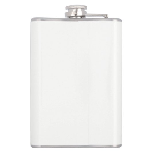 Girly Imitat-Glitzer-Ananas-weiße Flasche 8oz Flachmann (Rückseite)