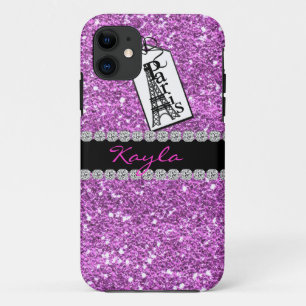 Girly IPHONE 5 FALL-ROSA. PARIS BLING Case-Mate iPhone Hülle