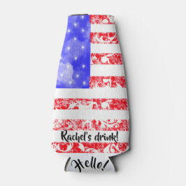 Girly July 4 Flagge Flaschenkühler