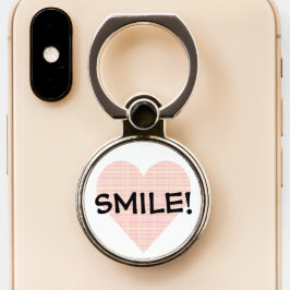 Girly Kariert Heart Handy Ring