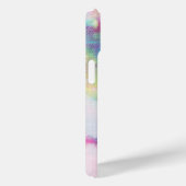 Girly-Krawatte-Dye-farbiger Monogramm-Name Case-Mate iPhone Hülle (Rückseite / Rechts)