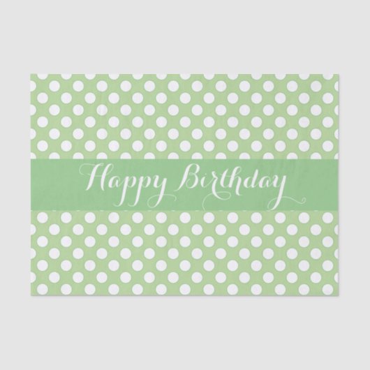 Girly Large Polka Dot Seidenpapier (Vorderseite)